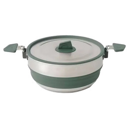 Каструля складана Sea to Summit Detour Stainless Steel Collapsible Pot 3 L, Laurel Wreath Green