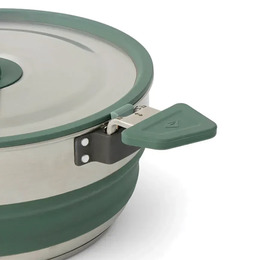 Каструля складана Sea to Summit Detour Stainless Steel Collapsible Pot 3 L, Laurel Wreath Green. Фото 4