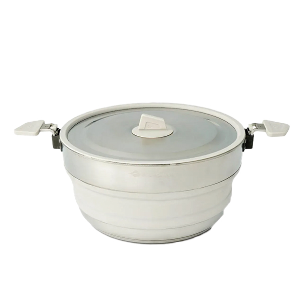 Каструля складана Sea to Summit Detour Stainless Steel Collapsible Pot 5 L, Moonstruck Grey