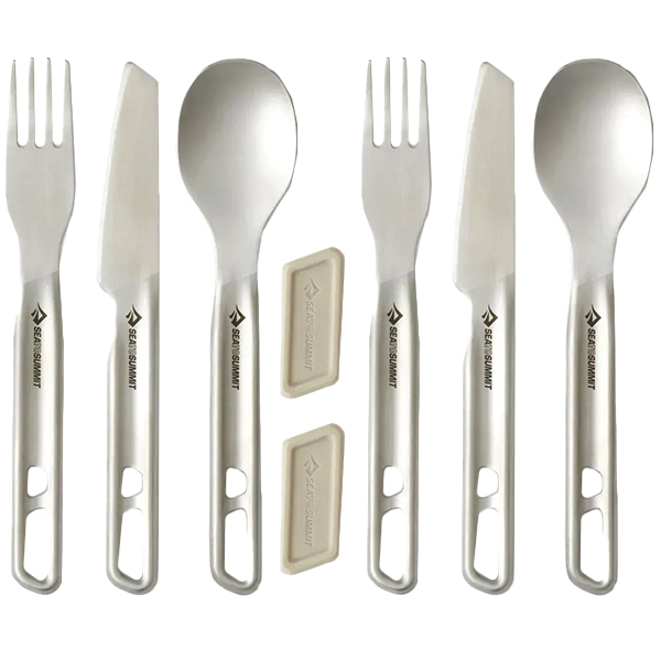 Набір столового приладдя Sea to Summit Detour Stainless Steel Cutlery Set 2P 6 предметів