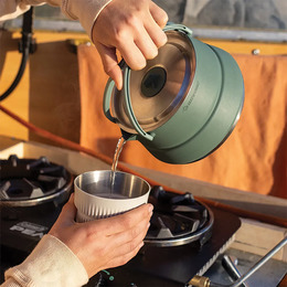 Набір посуду Sea to Summit Detour Stainless Steel Kettle Cook Set w/Sack з чохлом, на 2 персони. Фото 4
