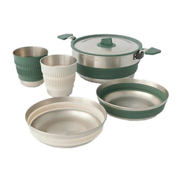 Набір посуду Sea to Summit Detour Stainless Steel One Pot Cook Set w/Sack з чохлом, на 2 персони