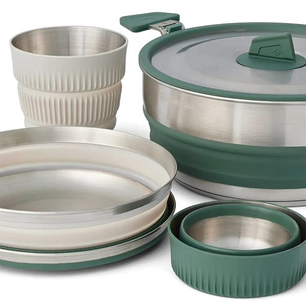 Набір посуду Sea to Summit Detour Stainless Steel One Pot Cook Set, на 2 персони. Фото 3