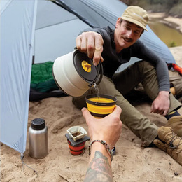 Набір посуду Sea to Summit Frontier UL Collapsible Kettle Cook Set w/Sack з чохлом, на 2 персони. Фото 11