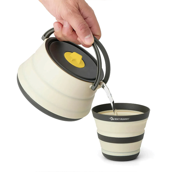 Чайник складаний Sea to Summit Frontier UL Collapsible Kettle, 1.1 L, Bone White. Фото 4