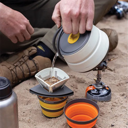 Чайник складаний Sea to Summit Frontier UL Collapsible Kettle, 1.1 L, Bone White. Фото 10