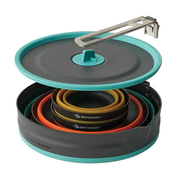 Набір посуду Sea to Summit Frontier UL Collapsible One Pot Cook Set w/ 2.2L Pot, на 2 персони. Фото 2