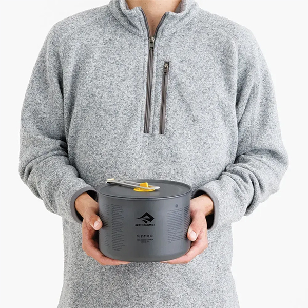 Каструля Sea to Summit Frontier UL Pot, 1,3 L, Grey. Фото 4