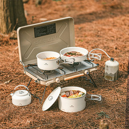 Сковорідка зі складаною ручкою Naturehike CNK2450CF013, 17,5 см, алюміній, біла. Фото 6