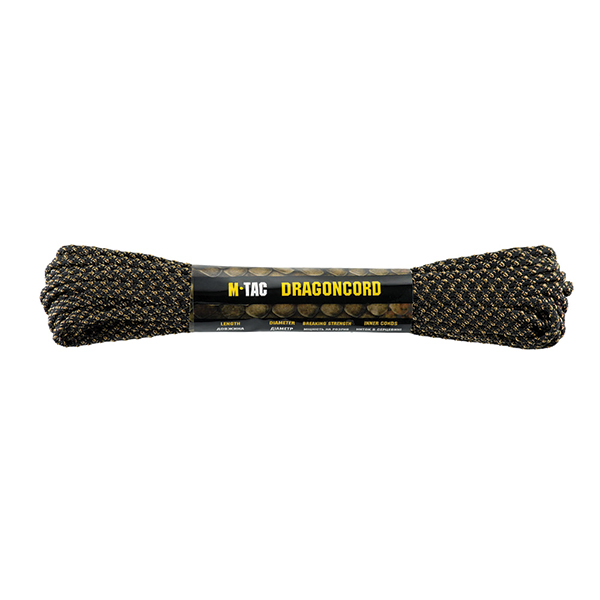 M-Tac паракорд Dragon Cord 15m Black/Coyote