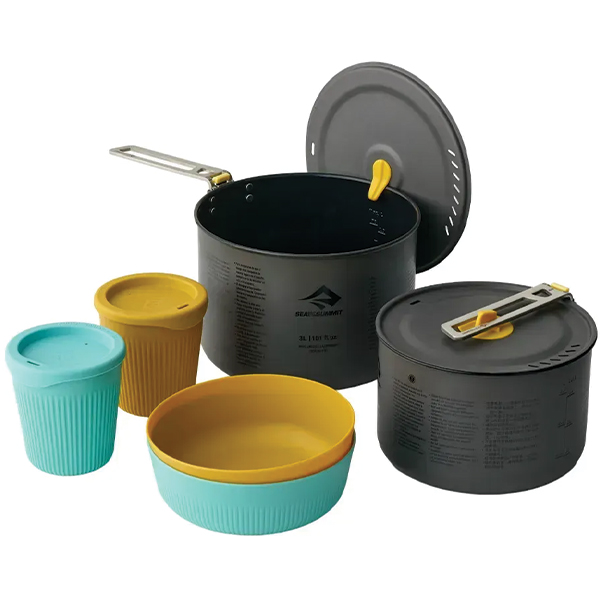 Набір посуду Sea to Summit Frontier UL Two Pot Cook Set, 6 предметів, на 2 персони