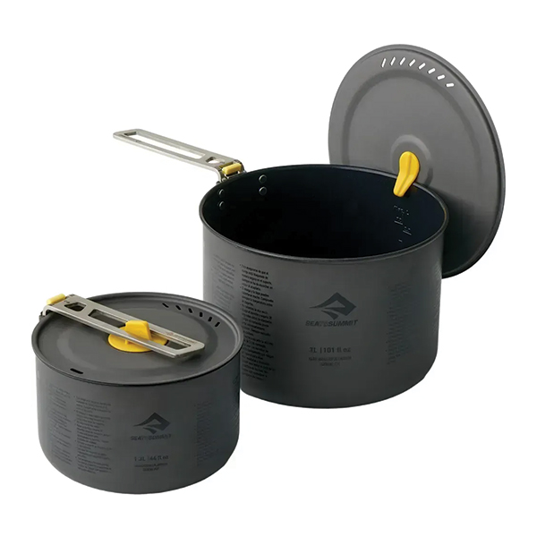 Набір посуду Sea to Summit Frontier UL Two Pot Cook Set, 6 предметів, на 2 персони. Фото 2
