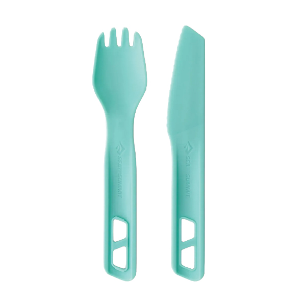 Набір столових приборів Sea to Summit Passage Cutlery Set, 2 Piece, Aqua Sea Blue