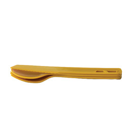 Набір столових приборів Sea to Summit Passage Cutlery Set, 3 Piece, Arrowwood Yellow