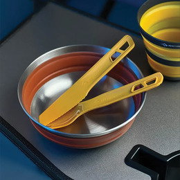Набір столових приборів Sea to Summit Passage Cutlery Set, 2 Piece, Arrowwood Yellow. Фото 4