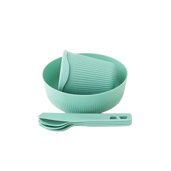 Набір посуду Sea to Summit Passage Dinnerware Set, 1P, 6 Piece, Aqua Sea Blue. Фото 2