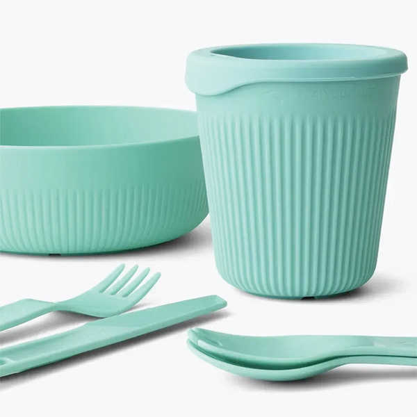 Набір посуду Sea to Summit Passage Dinnerware Set, 1P, 6 Piece, Aqua Sea Blue. Фото 3