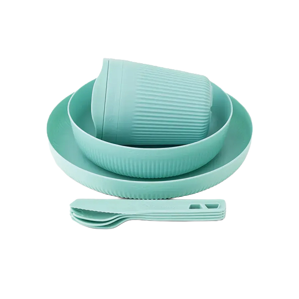Набір посуду Sea to Summit Passage Dinnerware Set, 1P, 7 Piece, Aqua Sea Blue. Фото 2