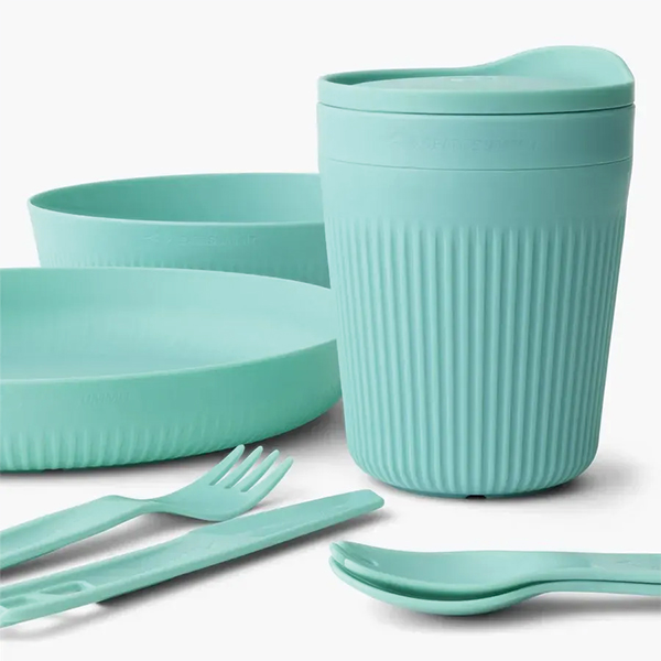 Набір посуду Sea to Summit Passage Dinnerware Set, 1P, 7 Piece, Aqua Sea Blue. Фото 4