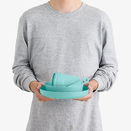 Набір посуду Sea to Summit Passage Dinnerware Set, 1P, 7 Piece, Aqua Sea Blue. Фото 3