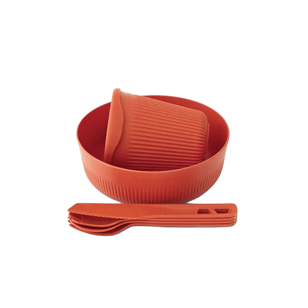 Набір посуду Sea to Summit Passage Dinnerware Set, 1P, 6 Piece, Spicy Orange. Фото 2