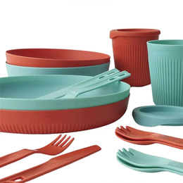 Набір посуду Sea to Summit Passage Dinnerware Set, 2P, 14 Piece, Spicy Orange/Aqua Sea Blue. Фото 4