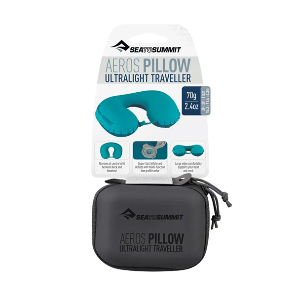 Надувна подушка Aeros Ultralight Pillow Traveller, 11х39х29см, Grey від Sea to Summit . Фото 4