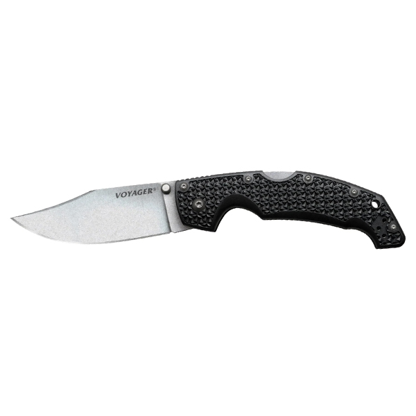 Ніж складаний Cold Steel Voyager Large Clip Point Plain Edge, Black. Фото 2