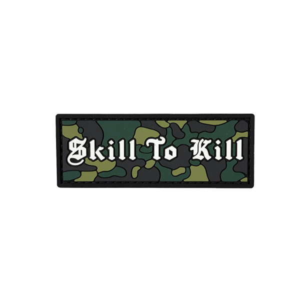 ПВХ патч "SKILL TO KILL" mini green
