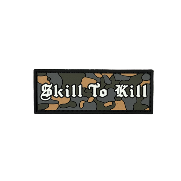 ПВХ патч "SKILL TO KILL" mini orange