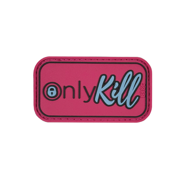 ПВХ патч «ONLYKILL» рожевий повністю 