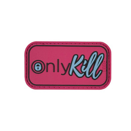 ПВХ патч «ONLYKILL» рожевий повністю 