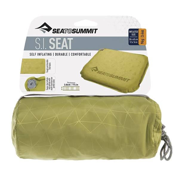 Самонадувна сидушка Sea To Summit Self Inflating Delta V Seat Olive, 40 см х 30 см х 4 см