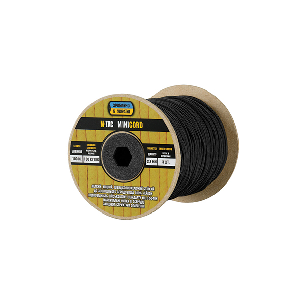 M-Tac паракорд Minicord 100m Black