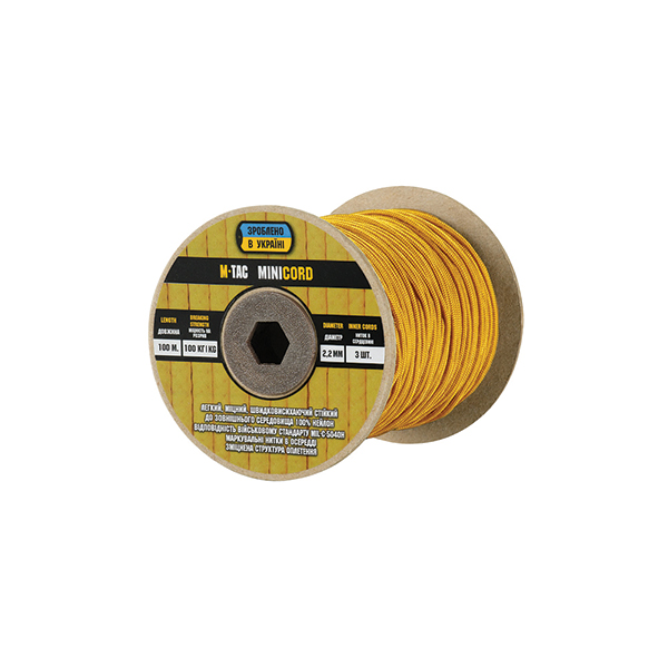 M-Tac паракорд Minicord 100m Goldenrod