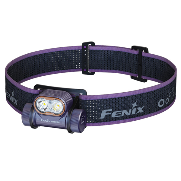 Ліхтар налобний Fenix HM55R, фіолетовий