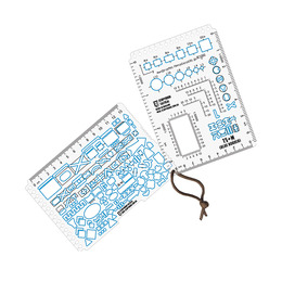 Set of rulers TS+M (Blue Border) A6 (ET)
