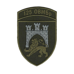 Нарукавна емблема 125-та окрема важка механізована бригада / зах 