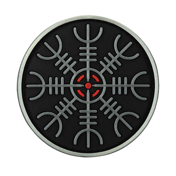M-Tac нашивка шолом Жаху PVC Black/GID