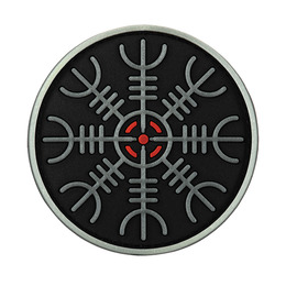 M-Tac нашивка шолом Жаху PVC Black/GID