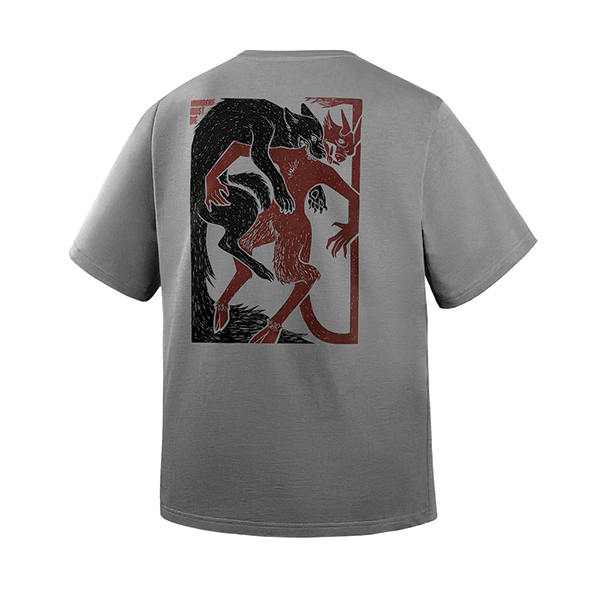 M-Tac футболка Yarchuk Cotton Hard Oversize Light Grey. Фото 5