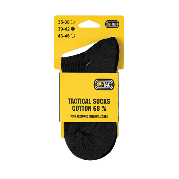 M-Tac шкарпетки Tactical Socks Cotton 68% Black. Фото 5