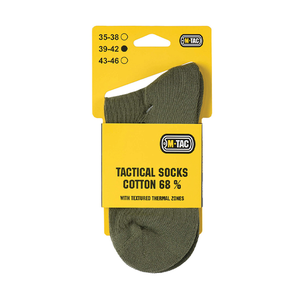 M-Tac шкарпетки Tactical Socks Cotton 68% Olive. Фото 5