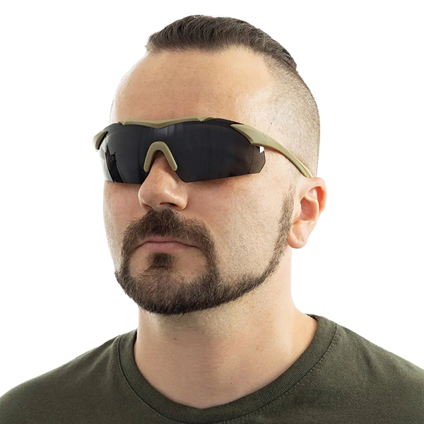 Окуляри балістичні Wiley X WX Vapor 2.5. 3 лінзи (Grey/Clear/Light Rust) оправа Tan. Фото 7