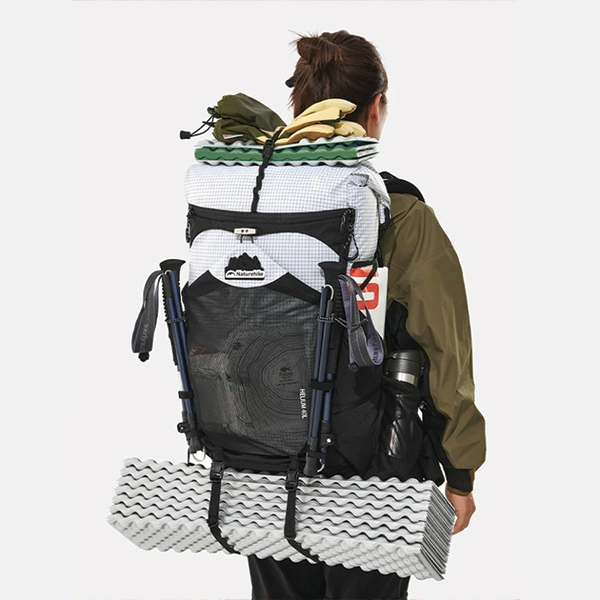 Рюкзак туристичний Naturehike Helium CNK2450XB016, 40 л, білий, M. Фото 3