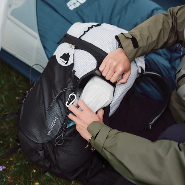 Рюкзак туристичний Naturehike Helium CNK2450XB016, 40 л, білий, M. Фото 8