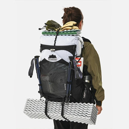Рюкзак туристичний Naturehike Helium CNK2450XB016, 40 л, білий, M. Фото 3