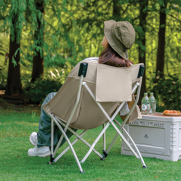 Стілець складаний Naturehike Stellaluna T04 CNK2550JJ022, вуглецева сталь, хакі. Фото 11
