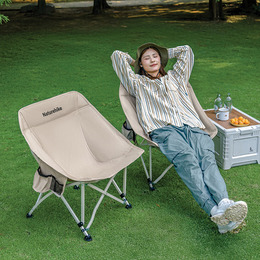 Стілець складаний Naturehike Stellaluna T04 CNK2550JJ022, вуглецева сталь, хакі. Фото 3