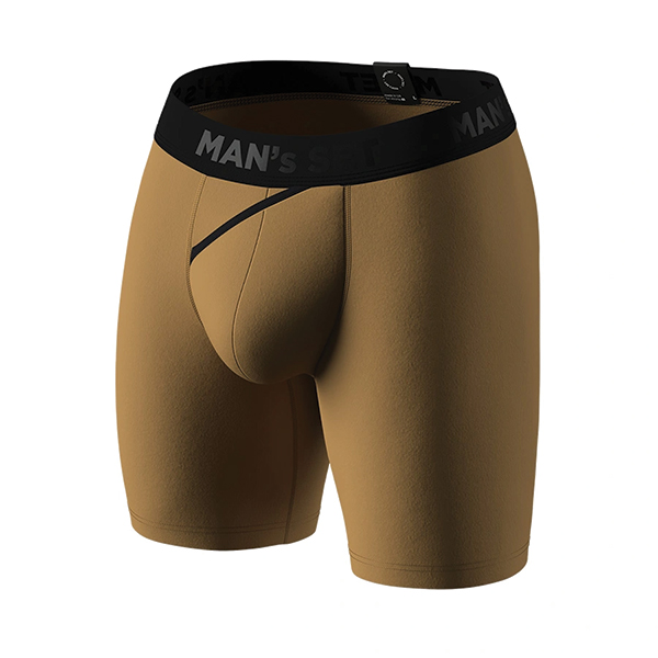 Чоловічі анатомічні боксери з бавовни, Anatomic Long 2.0, Black Series, койот